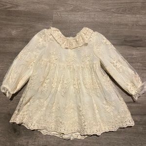 Zara Baby embroidered tulle dress
